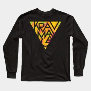 Krav Maga Cool Tough Fitness Design Long Sleeve T-Shirt